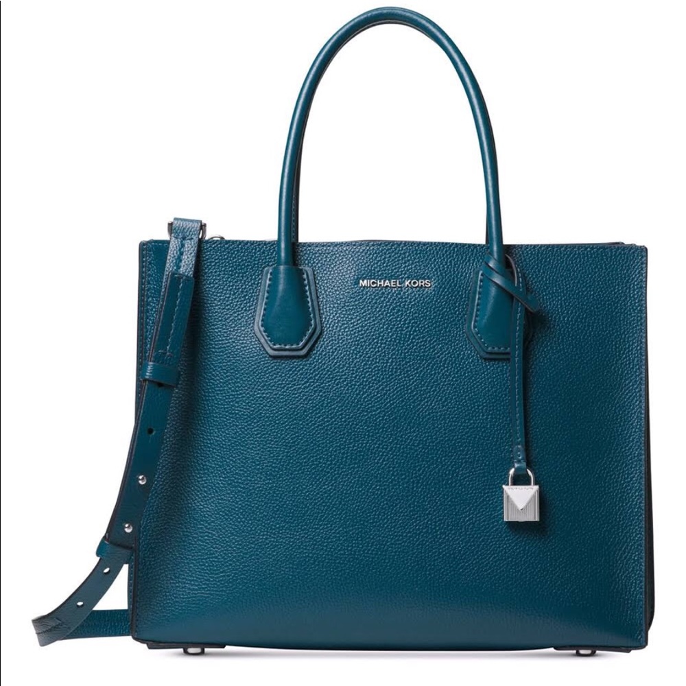 Michael Kors Mercer Accordion Pebble Leather Tote